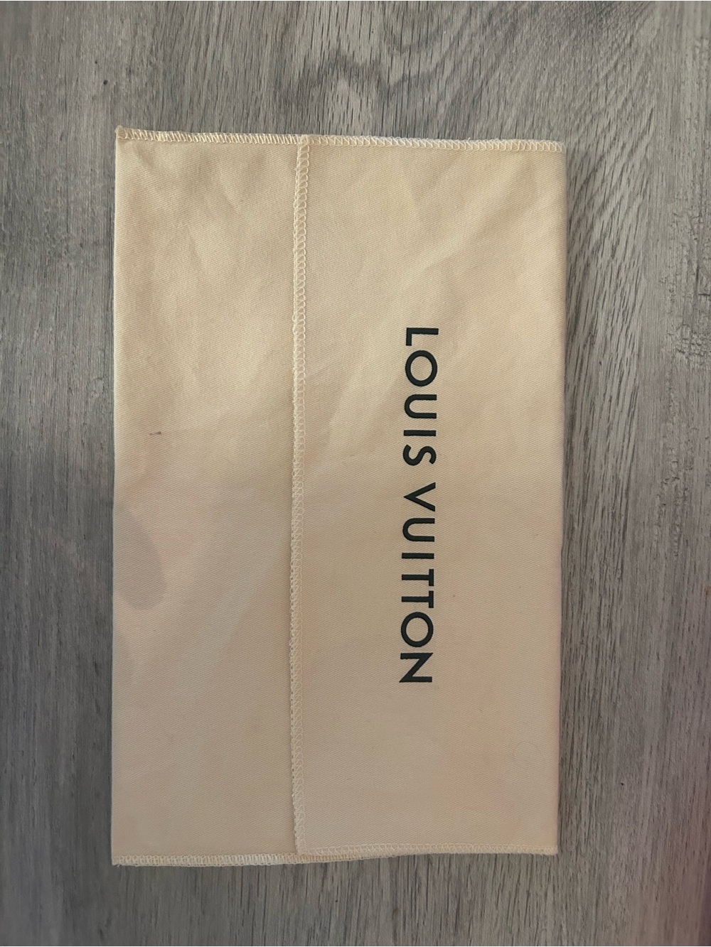 Authentic Louis Vuitton Extra Thick Envelope Style Dust Bag 10.75” X 6 inches